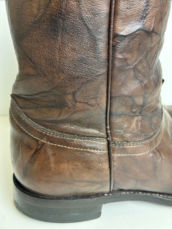 Justin Boots Classic Roper Jackson 3162 Dark Brown Mens Size 8.5 D Western Rodeo main image 14